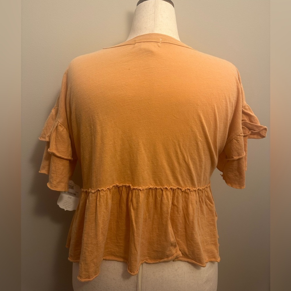 Altered State Woman’s Coral Ruffle Shirt​​ - Picture 3 of 11